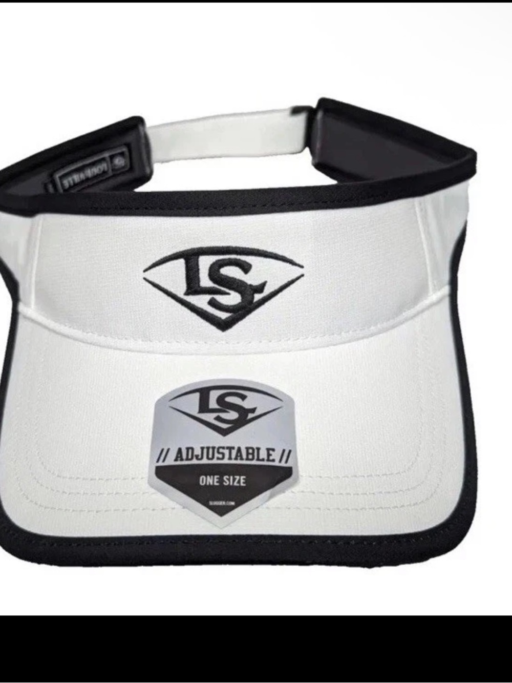 NWT Louisville Slugger White Adjustable Baseball Visor $25